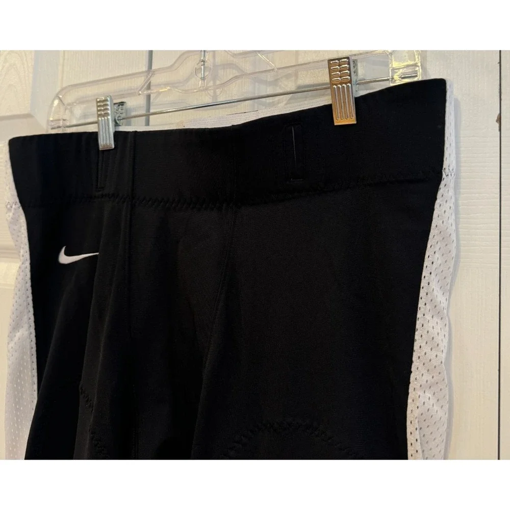 NEW NIKE TEAM OPEN FIELD BLACK‎ & WHITE FOOTBALL PANTS Men's Size XXL 615745-012